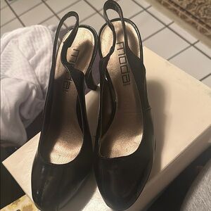 Moda Black Women's Slingback Heels